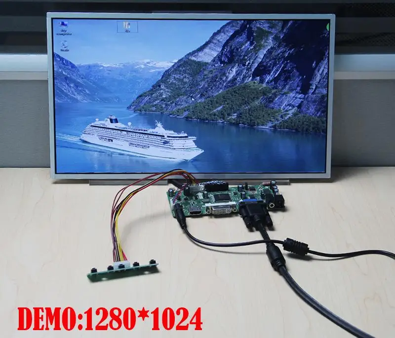 Komplekts B101EW05 HDMI+DVI+VGA 40pin Ekrānu paneļa 10.1