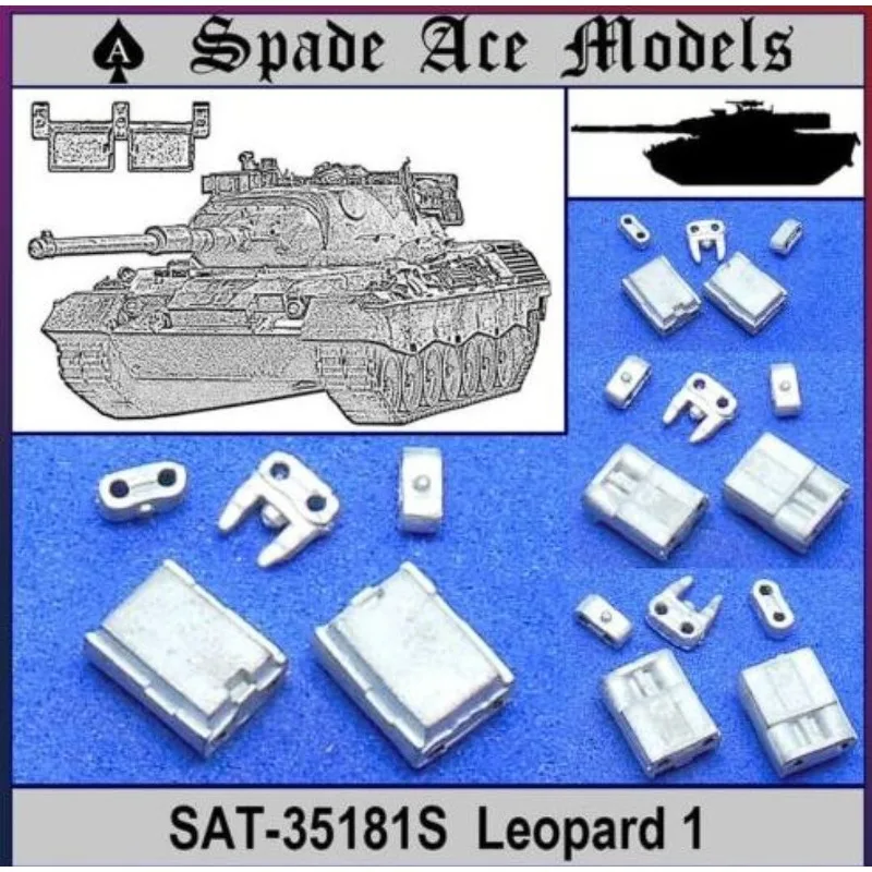 Lāpsta Ace Modeļus, SAT-35181S 1/35 Vācija Leopard 1 Metāla Dziesmas 