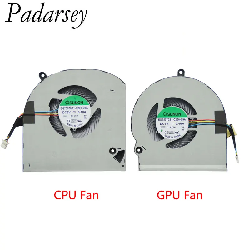 Padarsey Rezerves Laptop CPU, GPU, Dzesēšanas Ventilators Dell Alienware 15 R3 R4 Sērijas EG75070S1-C260-S9A EG75070S1-C270-S9A 0JWH30