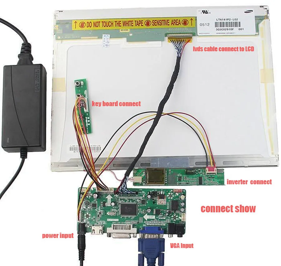 Par LP171WP4(TL)(N1)/(TL)(N2) 1440*900 panelis monitora ekrāna M. NT68676 HDMI, DVI, VGA LCD DIY Kontrolieris valdes Komplekts
