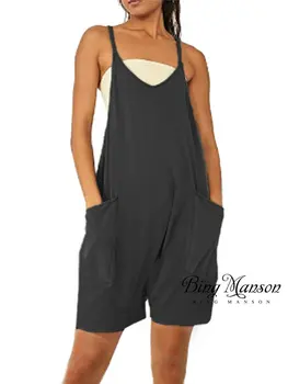 2023 Jauno Vasaras Zip Kabatas Linga Bikses Jumpsuit Siksna Bikses Ielu Modes Sieviešu Apģērbu Jumpsuits Sievietēm Monos Mujer