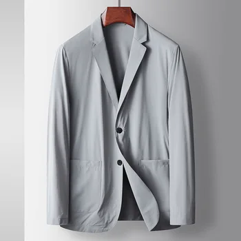 6063-2023 Zaudēt ikdienas tērps vīriešu pavasara un rudens moderns, skaists uzvalks jaka