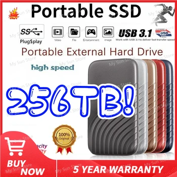 Jaunas Oriģinālas M. 2 Cietvielu Cietais Disks 2TB lielas Ietilpības SSD USB3.1/Type-C ātrgaitas Portatīvo SSD disks 500GB Ārējais Cietais Disks