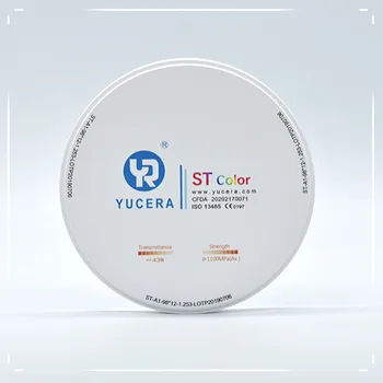Yucera Labāko Karstu Produktu Super Caurspīdība Disku Tukšu St krāsu preshade Tukšu 98 Cirkonija Zobu Grupu