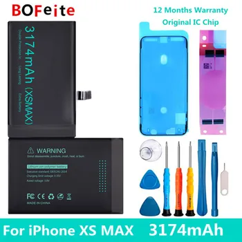 BoFeite Akumulators iPhone XS MAX 3174mAh Nomaiņa Bateria Apple tālruņa Akumulatoru ar Remonta Rīku Komplekts