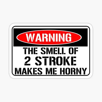 Brīdinājums Smarža 2 Taktu Padara Mani 5GAB Auto Uzlīmes Fona Sienas Dekori Mākslas Klēpjdatoru Karikatūra Uzlīmes Logā Mājās
