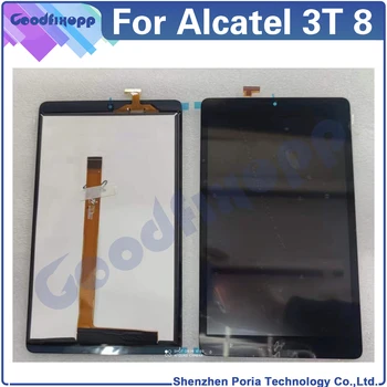 Par Alcatel 3T 8 9027 LCD Displejs, Touch Screen Digitizer Montāža Remonts Rezerves Daļas
