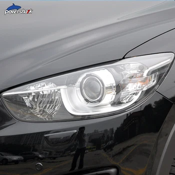 2 Gab., Auto Lukturu Aizsargs Nokrāsu, ar Aizsargājošu Plēvi Priekšā Gaismas Pārredzamu TPU Uzlīmes Priekš Mazda 3 6 CX-3 CX-5 CX-9 Piederumi