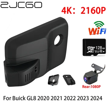 ZJCGO 2K 4K Auto DVR Dash Cam Wifi Sānu Atpakaļskata Kamera 2 Objektīvs, 24 stundu Autostāvvieta Buick GL8 2020 2021 2022 2023 2024