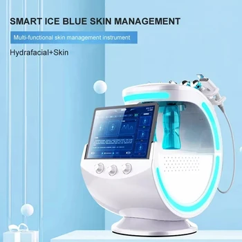 Ice Blue Magic Microdermabrasion Spogulis Ādas Analizators Skābekļa Mašīnu Profesionāla Ultraskaņas Aprūpes Krioterapija