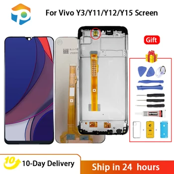 Oriģināls Par Vivo Y15 LCD Displejs Vivo Y12 Ekrānu Nomaiņa Y11 2019 LCD Displejs, Touch Screen Digitizer Montāža 6.35 