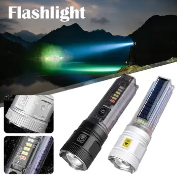 High Power Led Lukturi Kempings Lāpu 5 Apgaismojums Zoomable Režīmi Ūdensizturīgs Alumīnija Materiālu Izmantošana Baterijas AAA 3 Gaismas M7X4