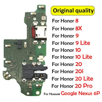 Jauns Huawei Google Nexus 6P / Gods 8 9 8X 10 20 Lite Pro 20i USB Uzlādes Valdes Dock Portu Lādētāja Savienotājs Flex Kabelis Mic