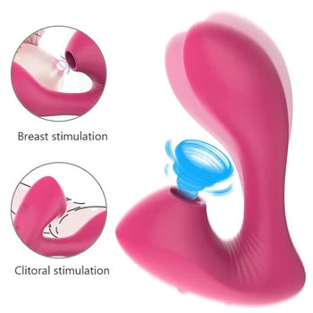 Seksa Rotaļlietas Pieaugušajiem Sūcējs Vibrators Sievietēm Clit Masturbācija 2 in 1 Klitora Stimulators Sieviešu Massager Maksts Vibrat G-Spot