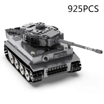 Pasaules Kara Vācijā Tvertne Panzerkampfwagen VI Ausf. E Tiger I Militāro 2.4 Ghz Tālvadības pults Modelis KM Veidot Bloku WW2 Ķieģeļu Rotaļlietas