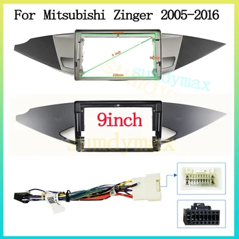 9inch 2 Din Auto Radio Fascijas Rāmis Mitsubishi Zingers 2005-2016 lielā ekrāna 2 Din android Auto Radio Fascijas rāmis