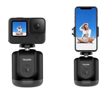TTL-F48 AI Smart Fotografēšanas Gimbal Selfie 360° Rotācija Auto Face detection Turētājs Kameras Tālrunis Vlog Par GoPro 10 DJI Osmo Darbība