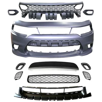 Karstā Pārdošanas Automobiļu Daļas Mainītājs SRT Priekšējais Bamperis Komplekts Priekšējā Bufera Restes Miglas lukturi Vāks Dodge Mainītājs 2015-2019