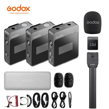 Godox MoveLink M1 M2 2.4 GHz Bezvadu Lavalier Mikrofons spoguļkameras Videokameras Smartphones, un Tabletes YouTube