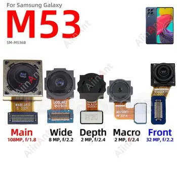 Oriģinālo Aizmugurējo Sānu Aizmugures Makro Dziļums Plašu Galveno Kameru Flex Kabelis Samsung Galaxy M51 M53 M515F M526B
