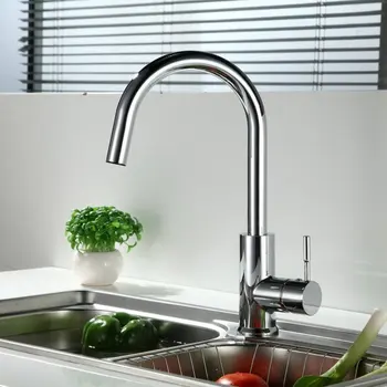 Viena Rīkoties ar Smidzinātāju Patentēta Dizaina Virtuves Jaucējkrāns Chrome Apdare Maisītājs Tap, Karstā un Aukstā Ūdens