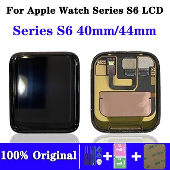 Oriģināls Apple Skatīties, Sērija 6 LCD A2293, A2294, A2375, A2376 Displejs, Touch Screen Digitizer 40mm/44mm Pantalla Nomaiņa
