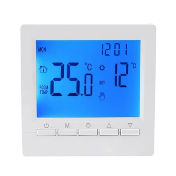 Smart Home Termostats, Temperatūras regulators Ar Backlight LCD displejs Liels Ekrāns Sienas Istabā, Apkures Temperatūras regulators Zilās Gaismas