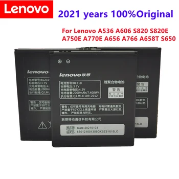 Jaunākais Oriģināls Augstas Kvalitātes BL210 Lenovo A536 A606 S820 S820E A750E A770E A656 A766 A658T S650 Tālrunis Nomainīt bateriju