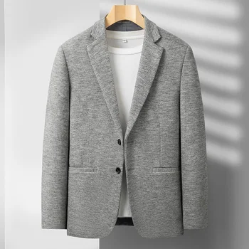 2023 Jaunu vīriešu gadījuma tendence skaists uzvalks vilnas četras sezonas modes visu vīriešu persona persona, kas ikdienas biznesa uzvalks jaka