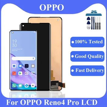 Oriģināls Par Oppo Reno4 Pro LCD Displejs, Touch Screen Digitizer Montāža Oppo Reno 4 Pro CPH2109 LCD Displeja Nomaiņa
