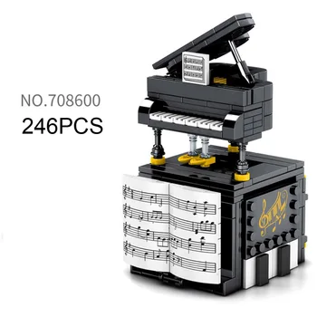 Tehniskās Jaunrades Klavieres Km Celtniecības Bloku Bluetooth Music Box Player Modeli, Ķieģeļu Montēt Rotaļlietas Kolekcija Mobilā Tālruņa Turētājs