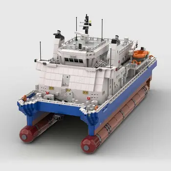 7330PCS Km Celtniecības Bloki Karakuģis Modeli, Sērijas Coast Guard Cruiser Tehnisko Ķieģeļu DIY Montāža Rotaļlietas Childr Svētku Dāvanas
