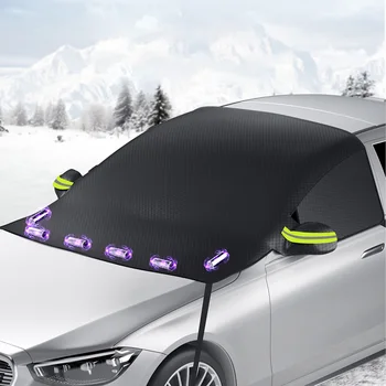 Automašīnas Priekšējā Vējstikla Saule Sniega Sega, Auto Saulessargi Universālā Automobiļu Anti Sniega Sala Ledus Vairogs Putekļu Aizsargs Vāciņu