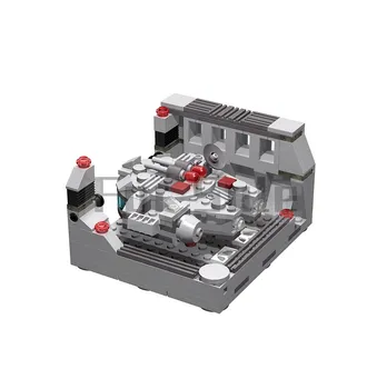 KM-6103 Docking Bay Mini Millennium Falcon ar Timeremembered Celtniecības Bloku Modelis Savienoti Rotaļlieta Puzzle Bērniem Dāvanu