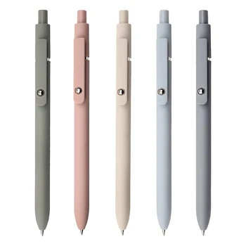 Gēla Smalku Pildspalvu, Lai nodrošinātu Vienmērīgu Rakstot Bagāžnieka 0.5 Mm, Melna Tinte Pildspalva Lodīšu Pildspalva, Ņemiet vērā,-Ņemot (5gab)