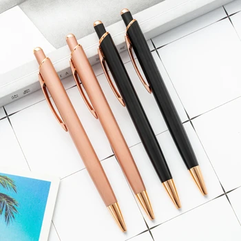 30PCS Nospiežot metāla lodīšu pildspalvu var lāzera studentu rakstot dāvanas, reklāmas pildspalvas, un nospiežot lodīšu pildspalvu