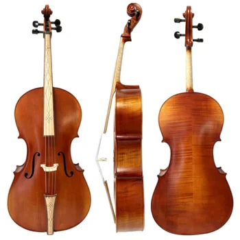 Īpašais piedāvājums!Super vērtība Baroka stila DZIESMU maestro cello4/4,Liels skaņas #15384