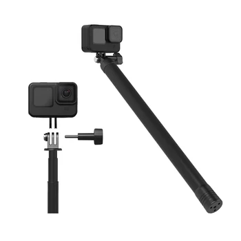 TELESIN Oglekļa Šķiedras Selfie Stick Monopod Regulējams Garums GoPro 10 9 8 7 Osmo Rīcības Insta360 Kameru Piederumu 3M/2.7 M
