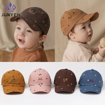 Cute Baby Hat Burtu Drukāšanas, Mīkstu Kokvilnas Bērniem Zēns Regulējams Beisbola Cepurītes Zēni Meitenes Cepures Bērniem SnapbackHip-Hop Saules Cepure