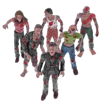 Lelles Darbības Rādītāji Rotaļlietas 6Pcs - Terora Rotaļlietas Rīcības Locītavas Miniatūra Walking Dead Līķis - Dāvanu Dekorēšanai Numuri, Rakstāmgalds,