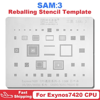 Amaoe SAM3 BGA Reballing Trafaretu Samsung Galaxy S6 S6+ S6Plus Note5 G9200 G9250 N9200 Par Exynos7420 CPU Skārda Stādīšanas Neto