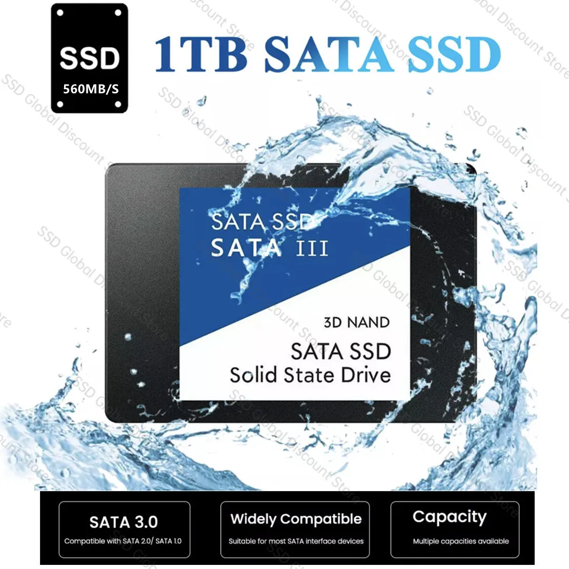Ātri, SATA ssd sata 4tb 2.5 Collas lielu Ātrumu SSD 480GB 500GB HD 1 TB Iekšējais SSD disks 2TB Cieto Disku, Lai Portatīvo datoru SSD Grāmatiņa ps4